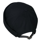 Solid Color Cotton Short Beanie Strap Back Casual Cap Soft Hat