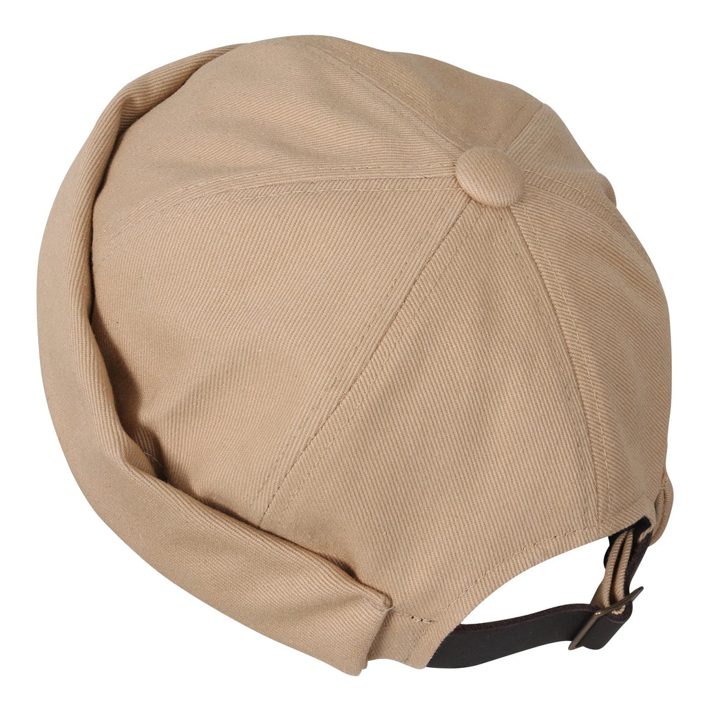 Solid Color Cotton Short Beanie Strap Back Casual Cap Soft Hat