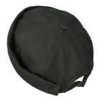 Solid Color Cotton Short Beanie Strap Back Casual Cap Soft Hat
