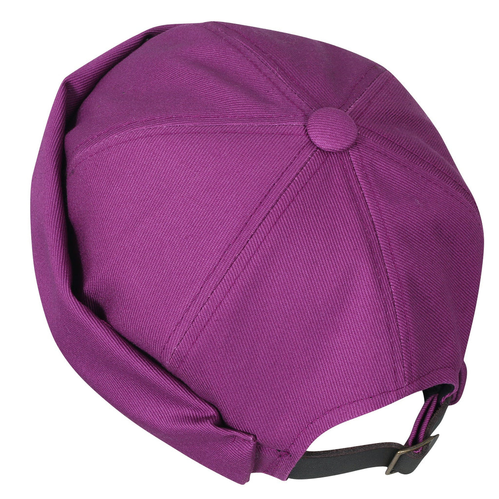 Solid Color Cotton Short Beanie Strap Back Casual Cap Soft Hat