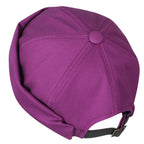 Solid Color Cotton Short Beanie Strap Back Casual Cap Soft Hat