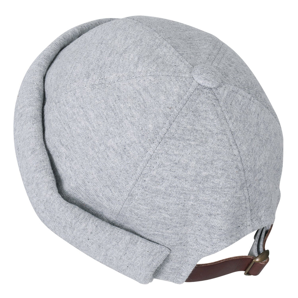 Solid Color Cotton Short Beanie Strap Back Casual Hat Soft Cap