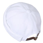 Solid Color Cotton Short Beanie Strap Back Casual Hat Soft Cap