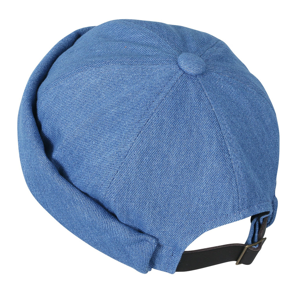 Howels Denim Cotton Short Beanie Strapback Casual Hat Soft Cap