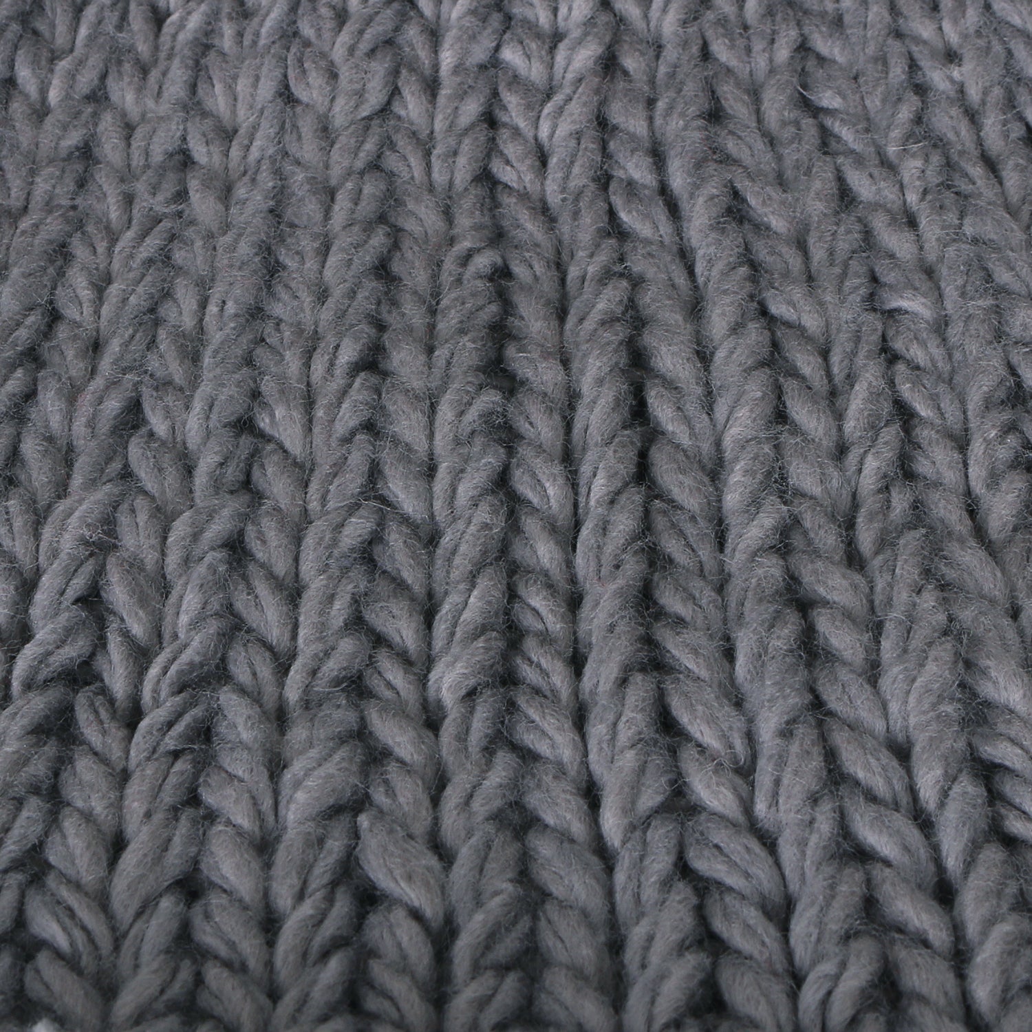Solid Color Fold Over Long Pompom Beanie Winter Ribbed Knit Slouchy Hat