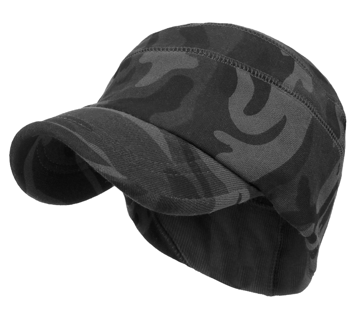 Military Camouflage Pattern Cotton Casual Flex Fit Work Cap Soft Hat
