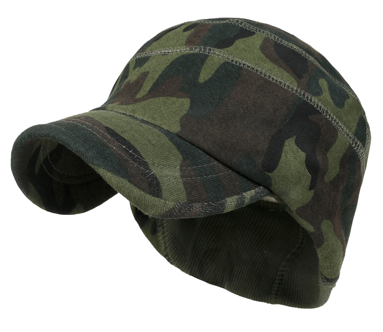 Military Camouflage Pattern Cotton Casual Flex Fit Work Cap Soft Hat
