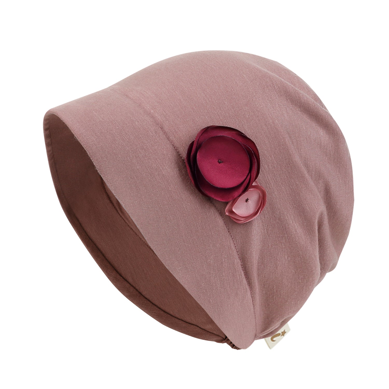 TENCEL™Lyocell Flower Trim Beanie Soft Touch Stretchable Classic Hat
