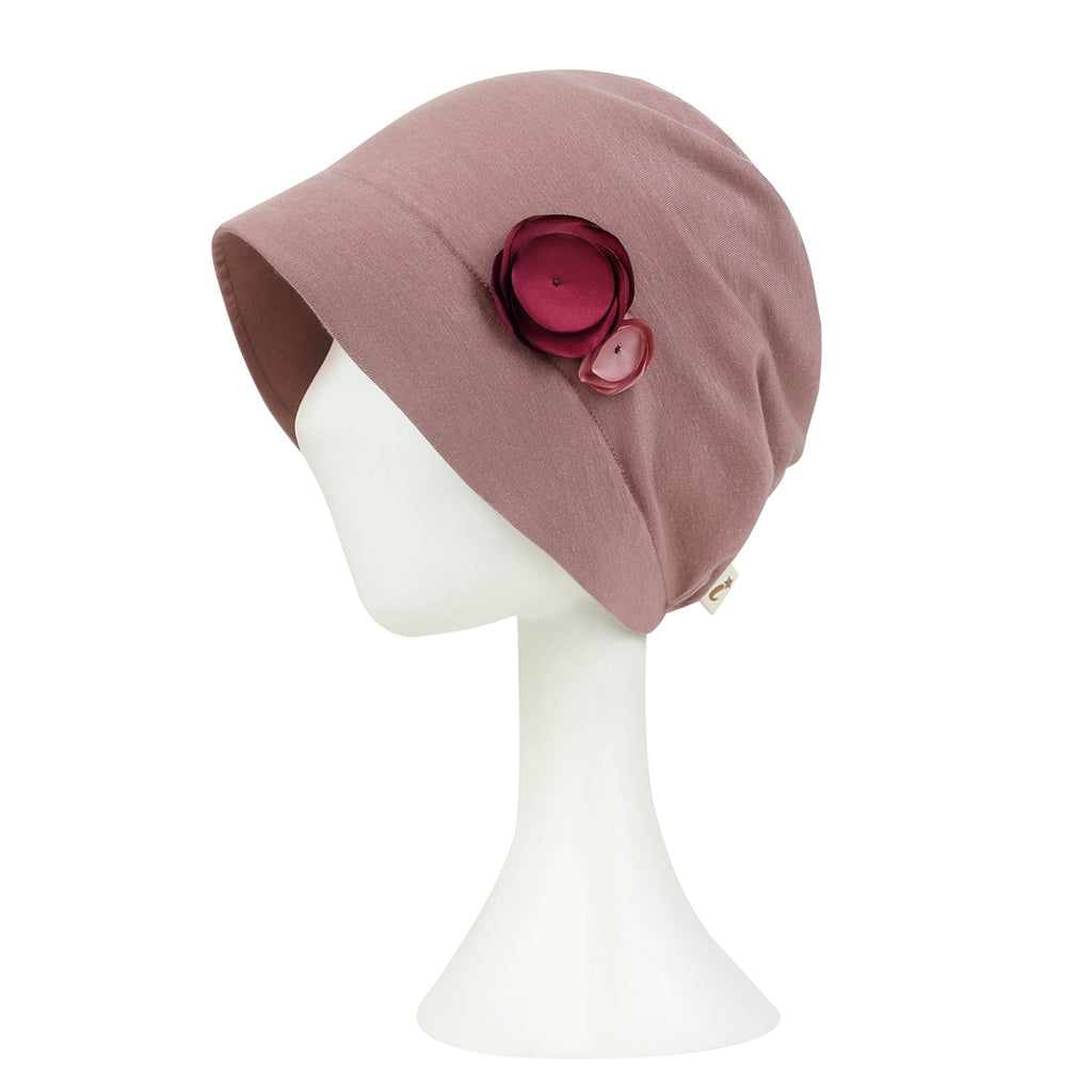 TENCEL™Lyocell Flower Trim Beanie Soft Touch Stretchable Classic Hat