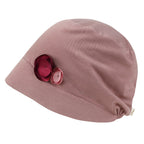 TENCEL™Lyocell Flower Trim Beanie Soft Touch Stretchable Classic Hat