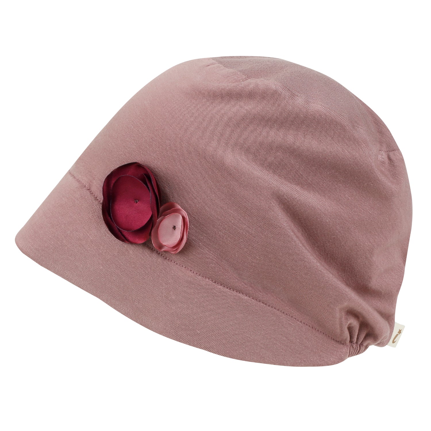 TENCEL™Lyocell Flower Trim Beanie Soft Touch Stretchable Classic Hat