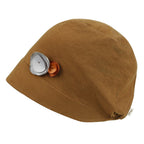 TENCEL™Lyocell Flower Trim Beanie Soft Touch Stretchable Classic Hat