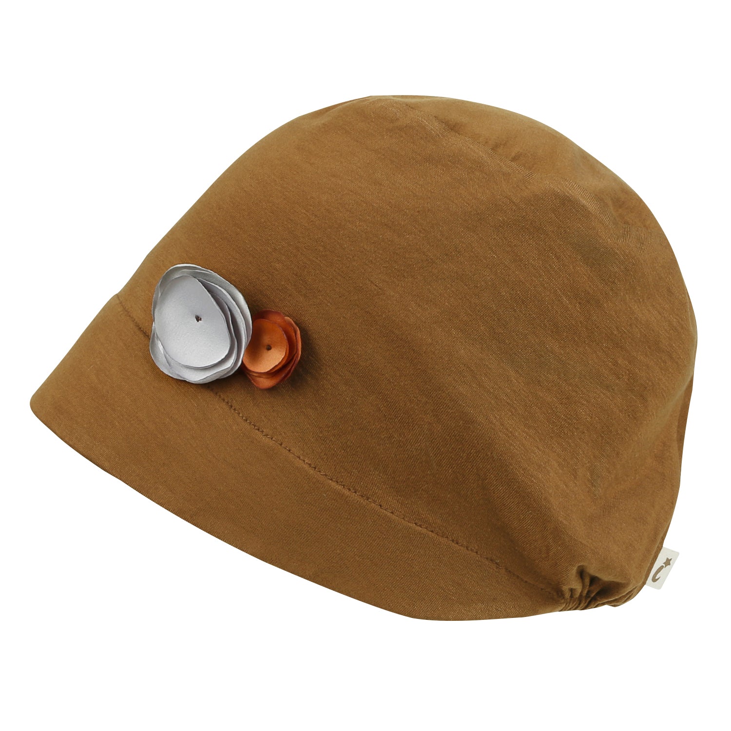TENCEL™Lyocell Flower Trim Beanie Soft Touch Stretchable Classic Hat
