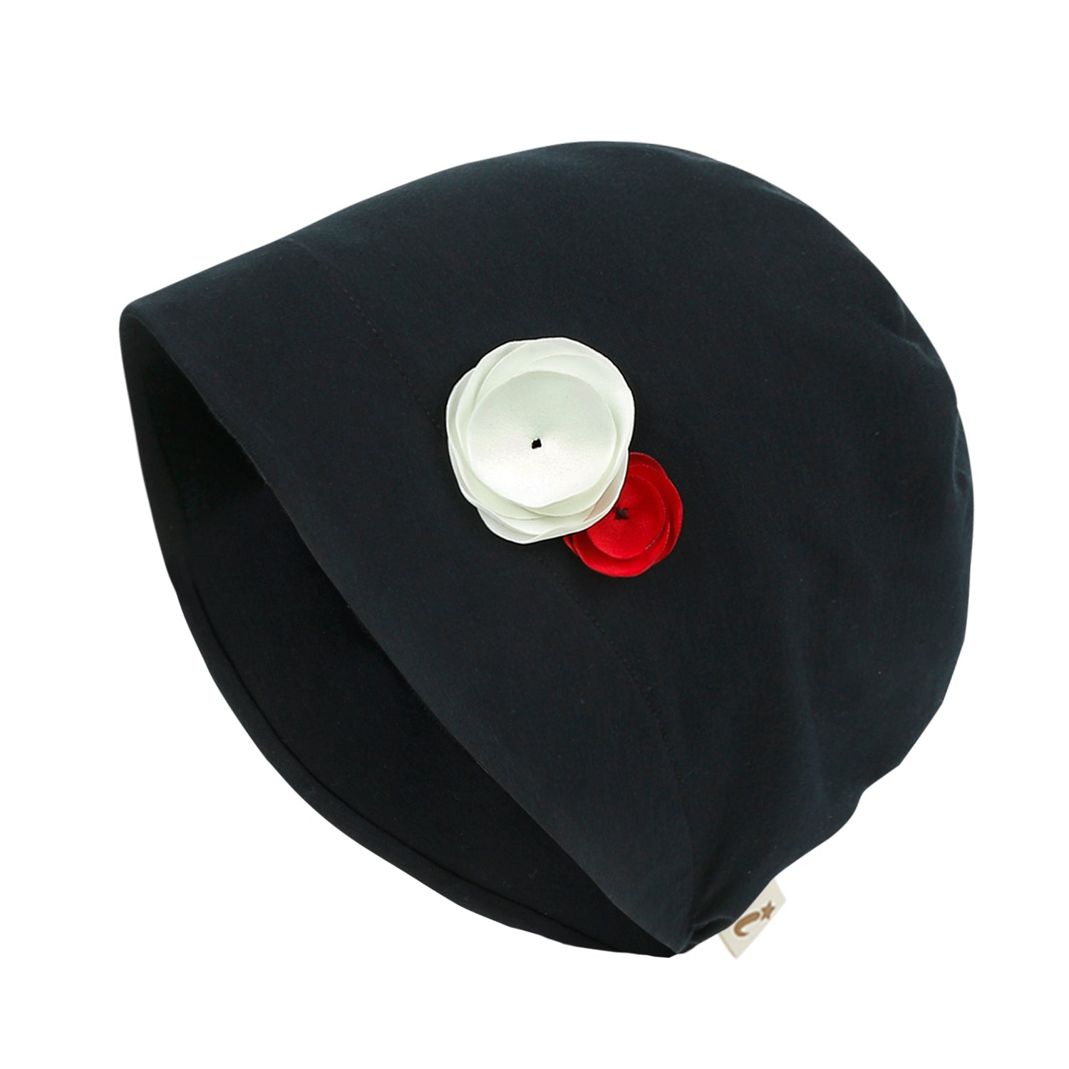 TENCEL™Lyocell Flower Trim Beanie Soft Touch Stretchable Classic Hat