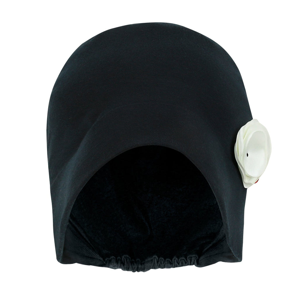 TENCEL™Lyocell Flower Trim Beanie Soft Touch Stretchable Classic Hat