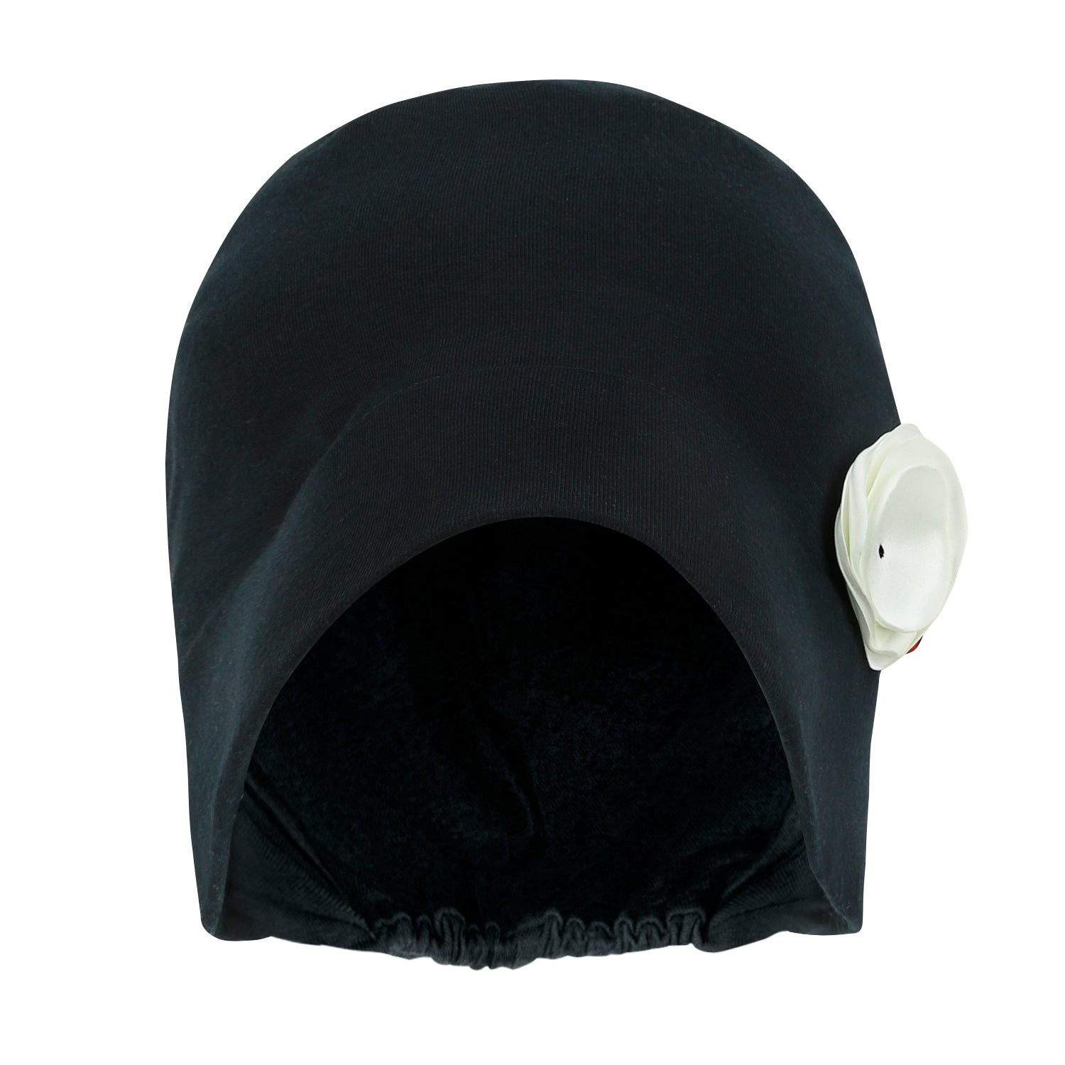 TENCEL™Lyocell Flower Trim Beanie Soft Touch Stretchable Classic Hat