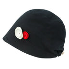 TENCEL™Lyocell Flower Trim Beanie Soft Touch Stretchable Classic Hat