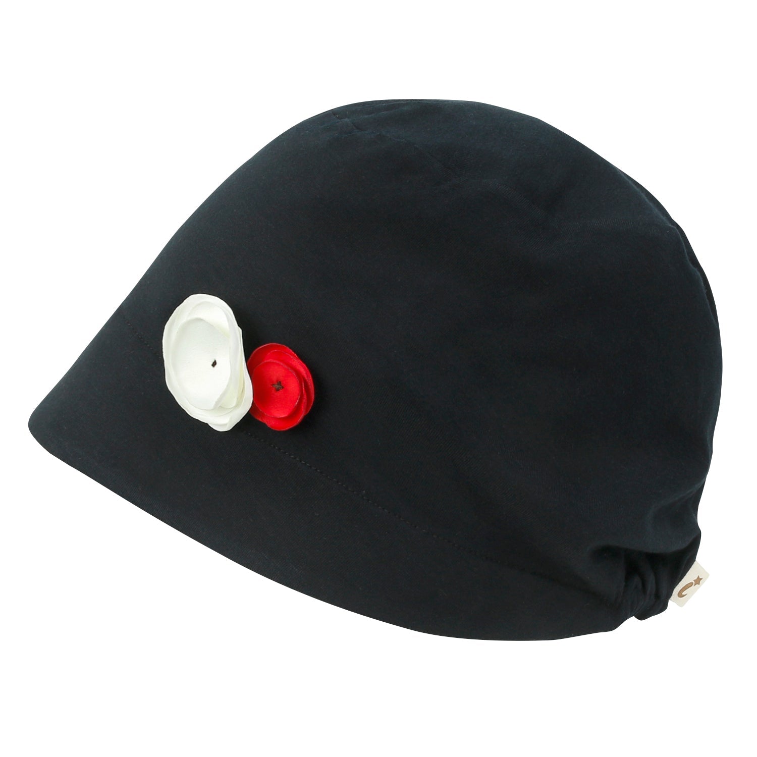 TENCEL™Lyocell Flower Trim Beanie Soft Touch Stretchable Classic Hat