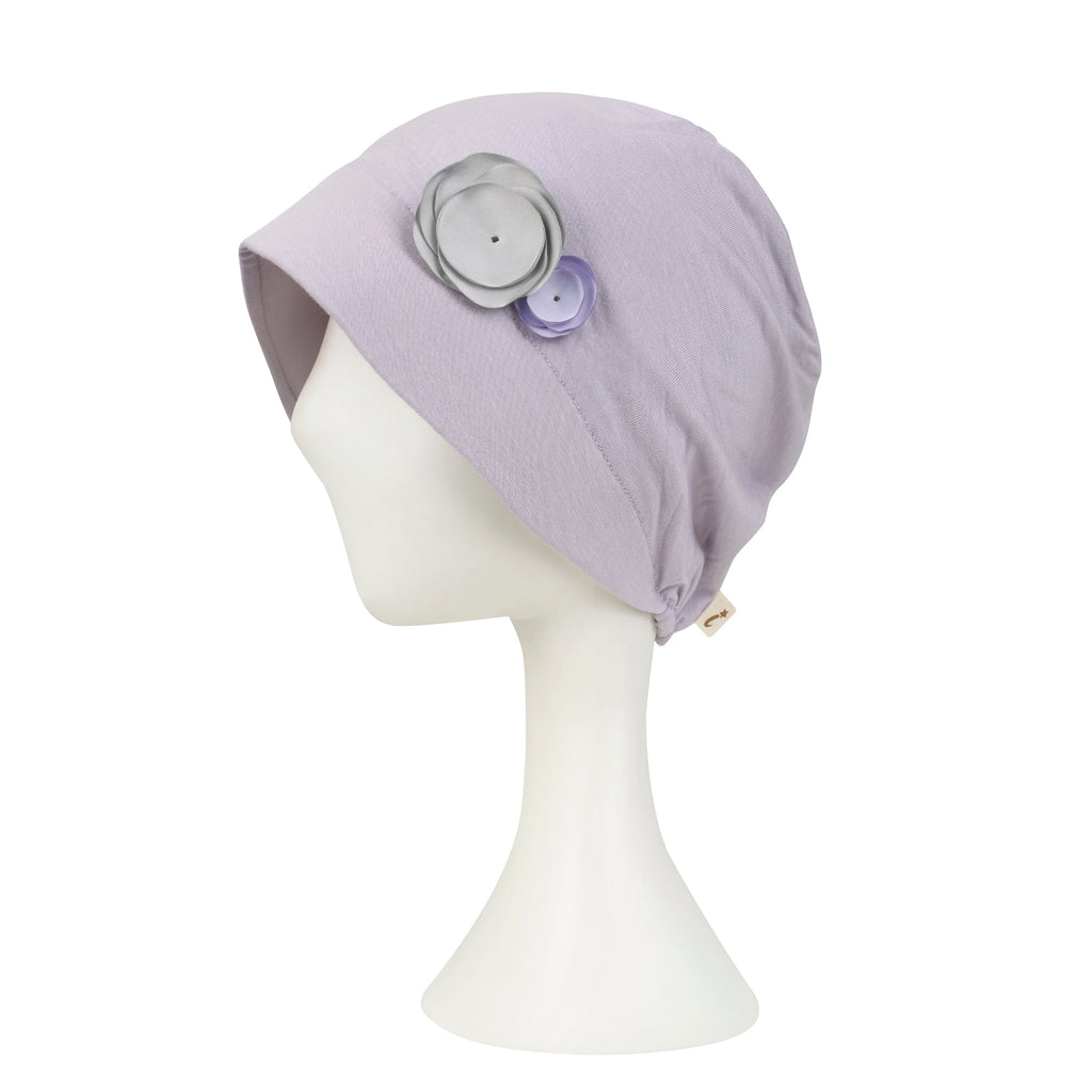 TENCEL™Lyocell Flower Trim Beanie Soft Touch Stretchable Classic Hat