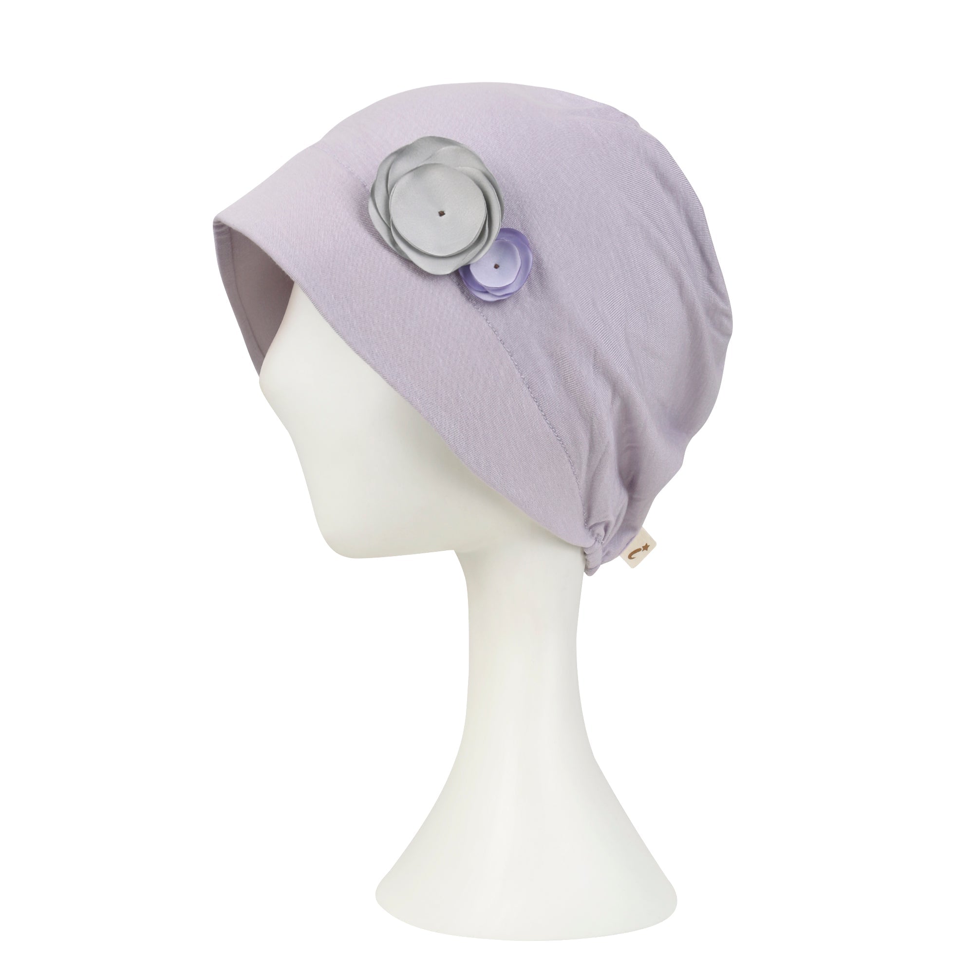 TENCEL™Lyocell Flower Trim Beanie Soft Touch Stretchable Classic Hat