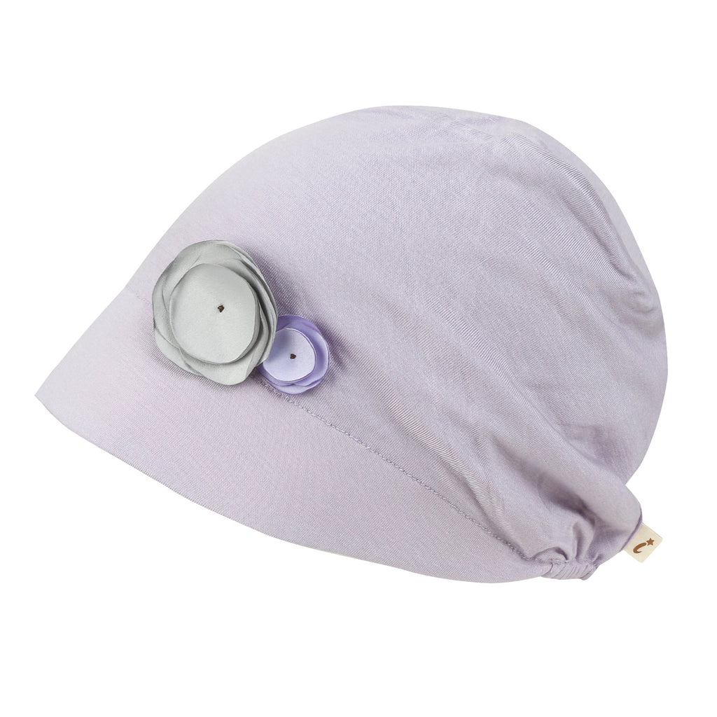 TENCEL™Lyocell Flower Trim Beanie Soft Touch Stretchable Classic Hat
