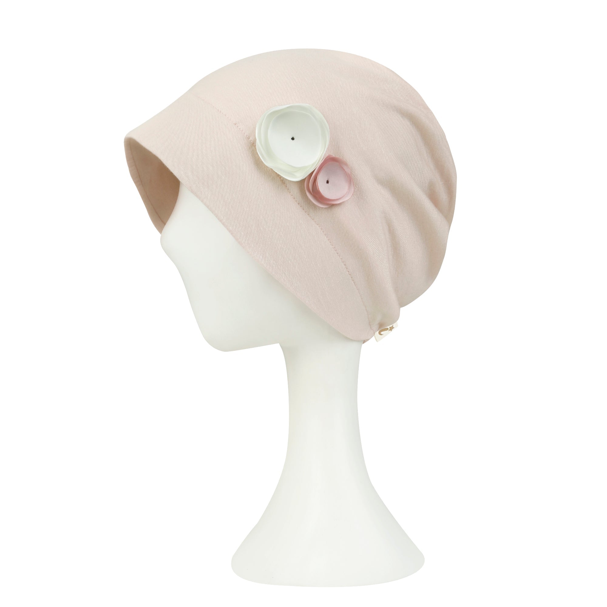 TENCEL™Lyocell Flower Trim Beanie Soft Touch Stretchable Classic Hat