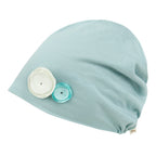 TENCEL™Lyocell Flower Trim Beanie Ultra Soft Stretchable Head Cover Hat