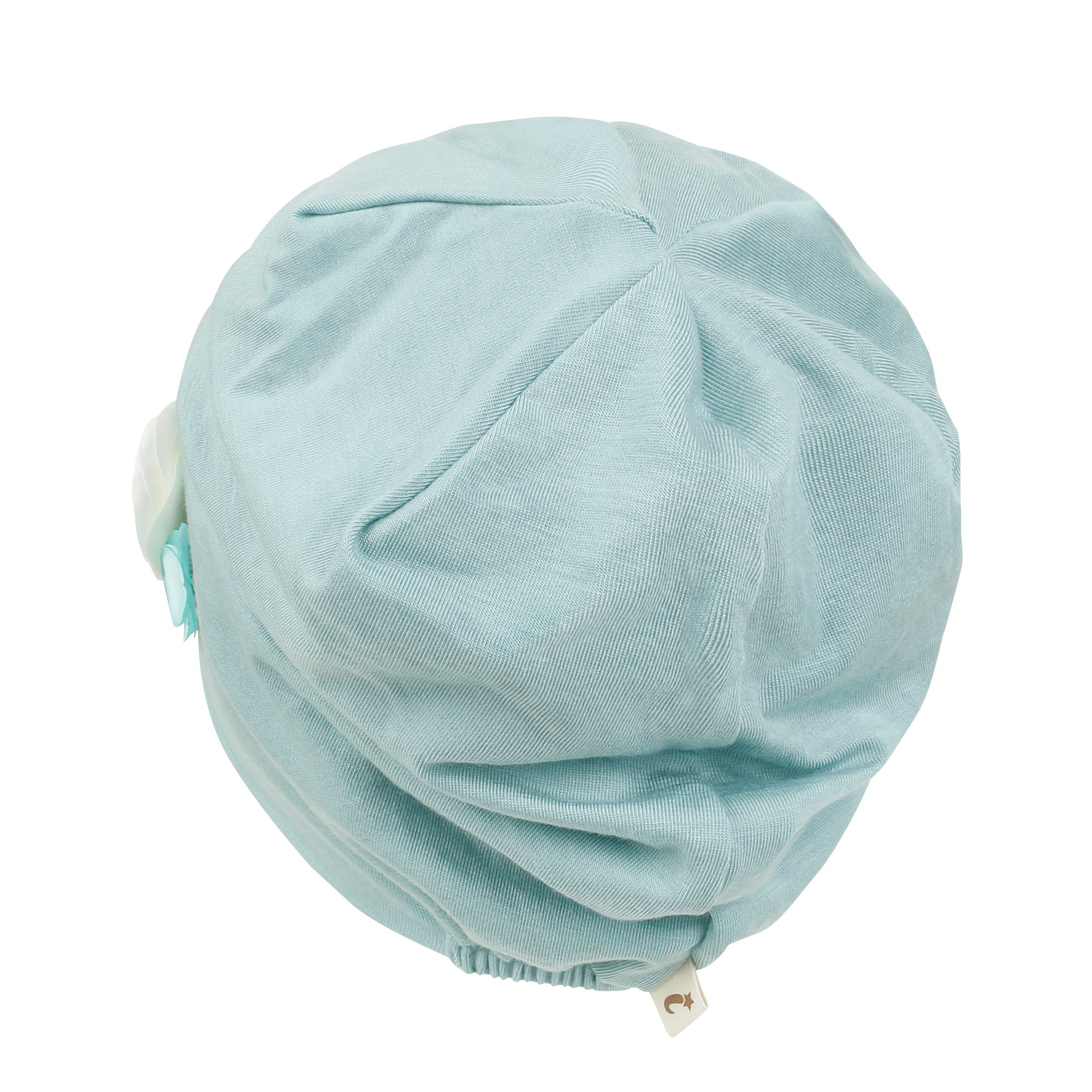 TENCEL™Lyocell Flower Trim Beanie Ultra Soft Stretchable Head Cover Hat