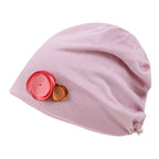 TENCEL™Lyocell Flower Trim Beanie Ultra Soft Stretchable Head Cover Hat