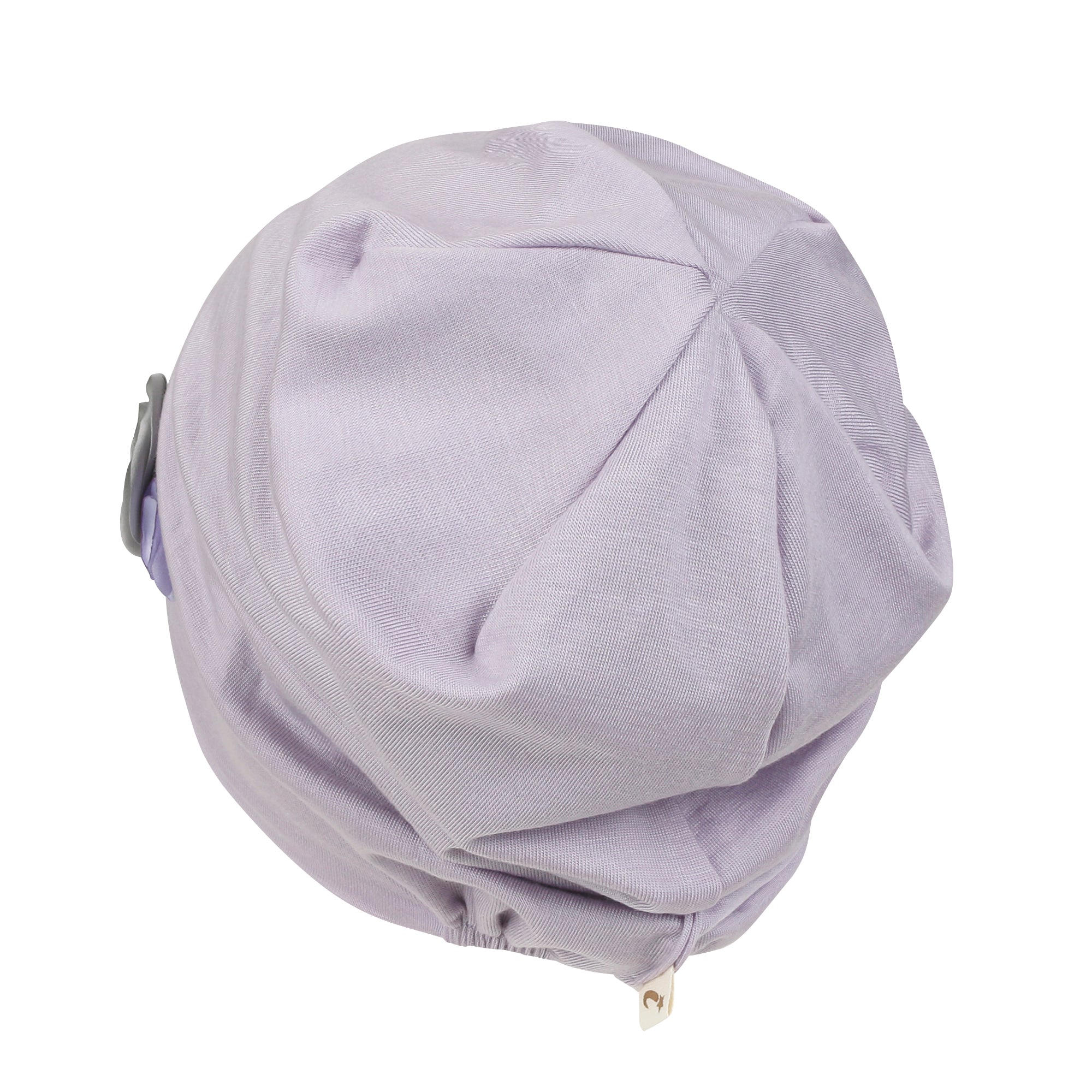 TENCEL™Lyocell Flower Trim Beanie Ultra Soft Stretchable Head Cover Hat