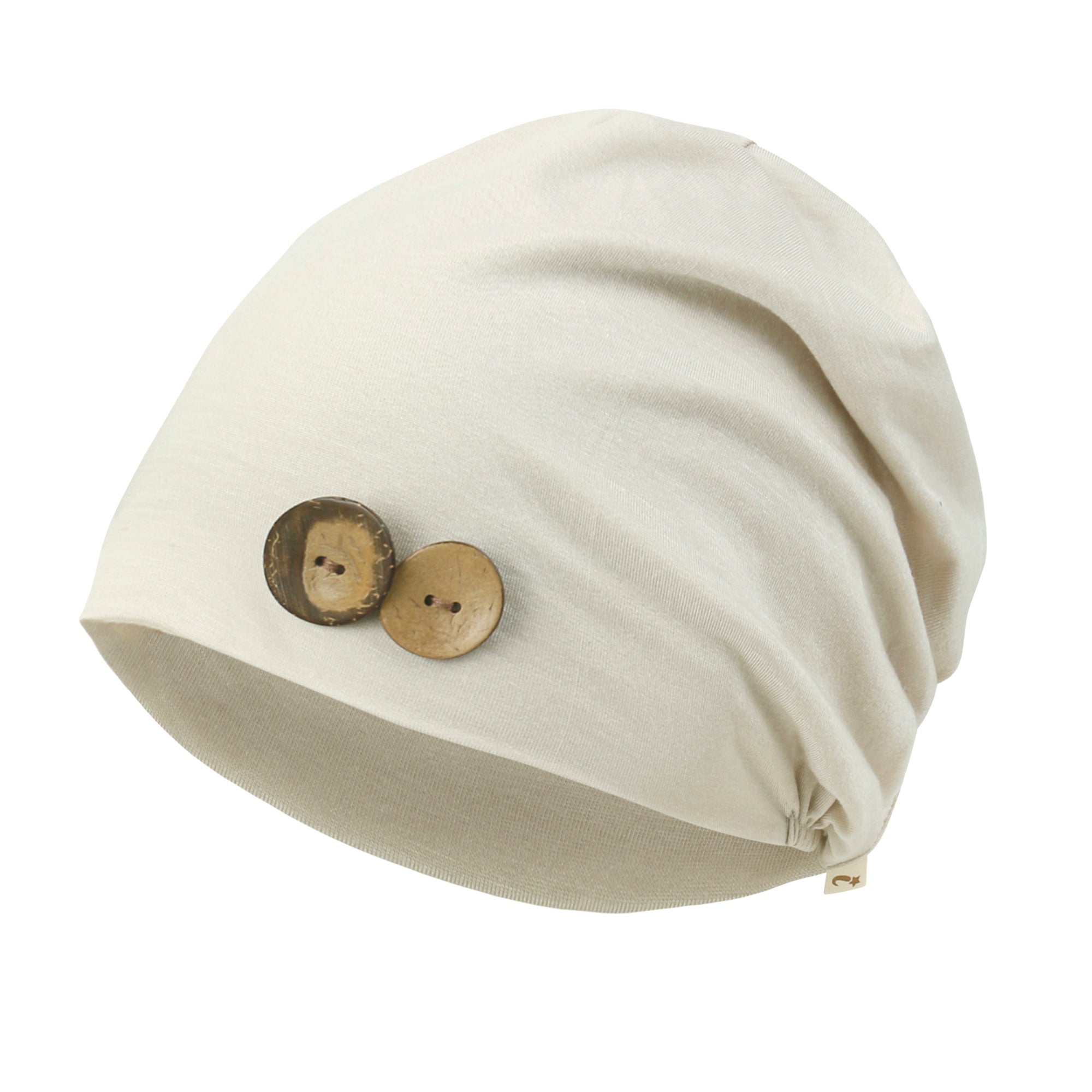 TENCEL™Lyocell Flower Trim Beanie Ultra Soft Stretchable Head Cover Hat