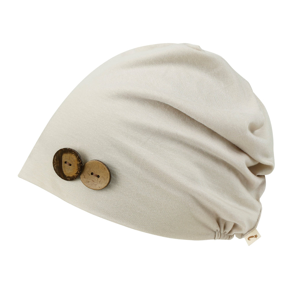 TENCEL™Lyocell Flower Trim Beanie Ultra Soft Stretchable Head Cover Hat