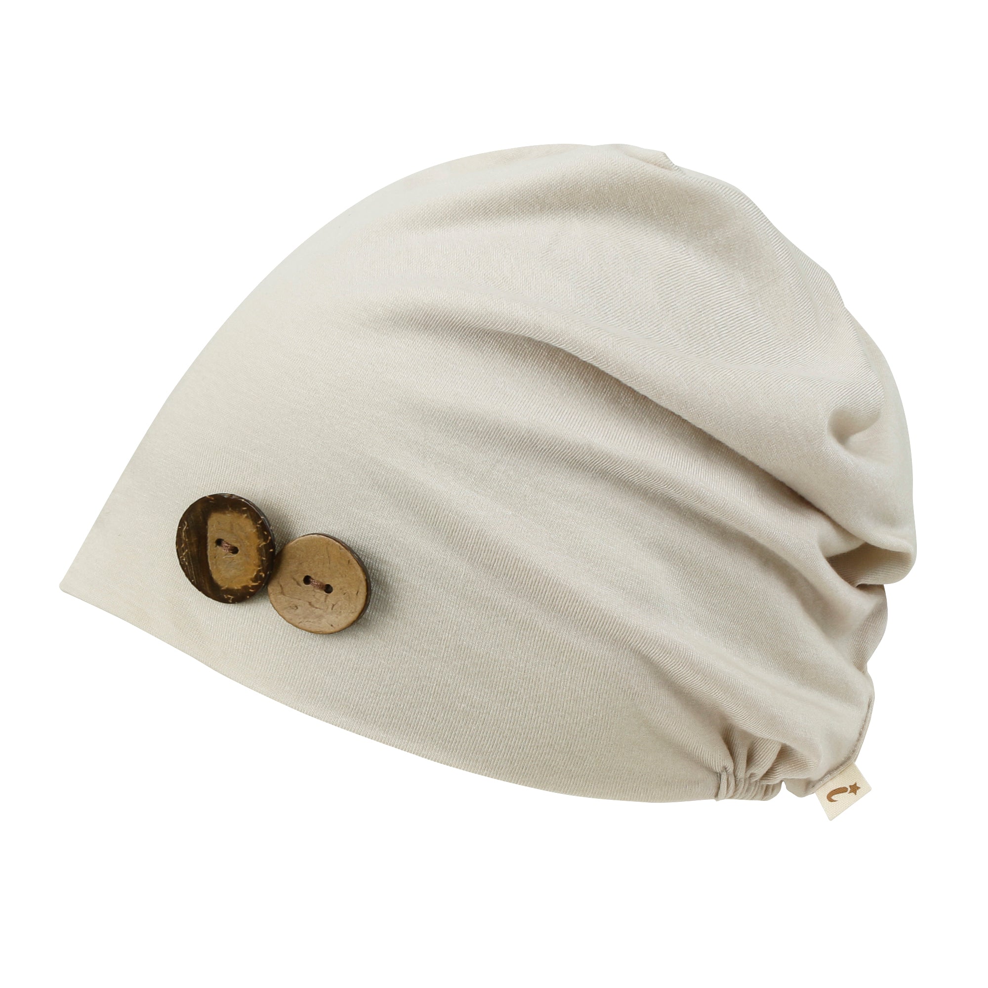 TENCEL™Lyocell Flower Trim Beanie Ultra Soft Stretchable Head Cover Hat