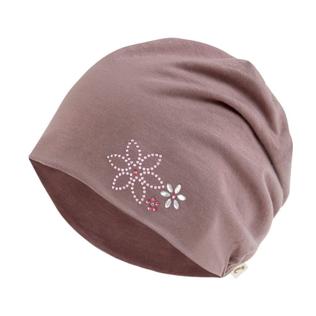 TENCEL™Lyocell Rhinestone Chemo Beanie Ultra Soft Head Cover Sleep Hat