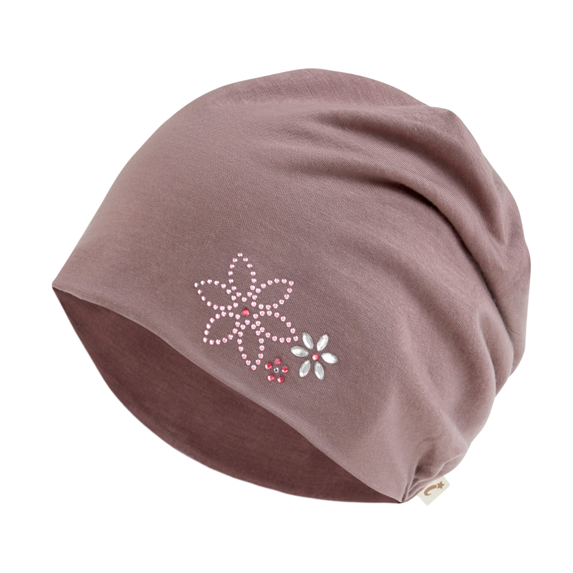 TENCEL™Lyocell Rhinestone Chemo Beanie Ultra Soft Head Cover Sleep Hat