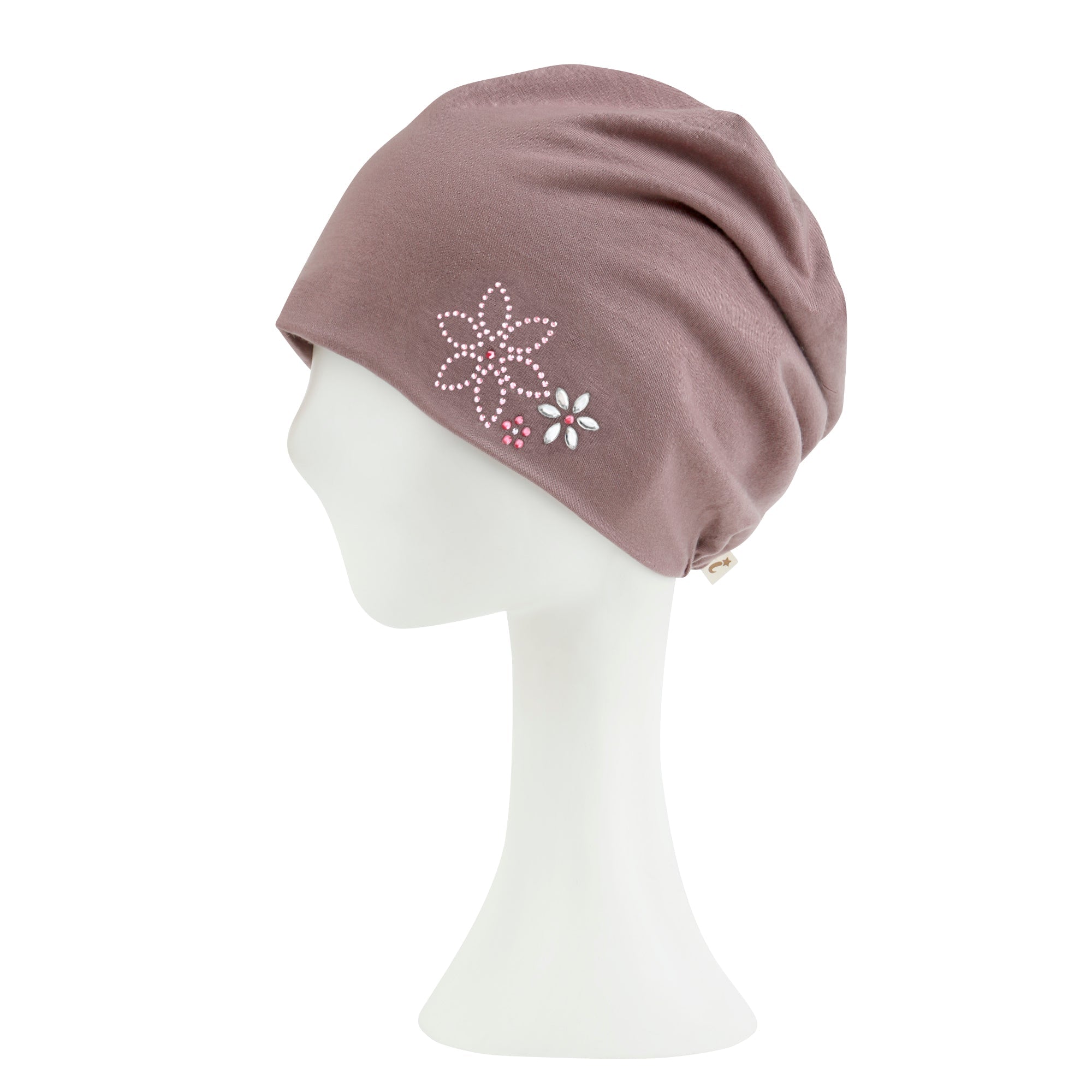 TENCEL™Lyocell Rhinestone Chemo Beanie Ultra Soft Head Cover Sleep Hat