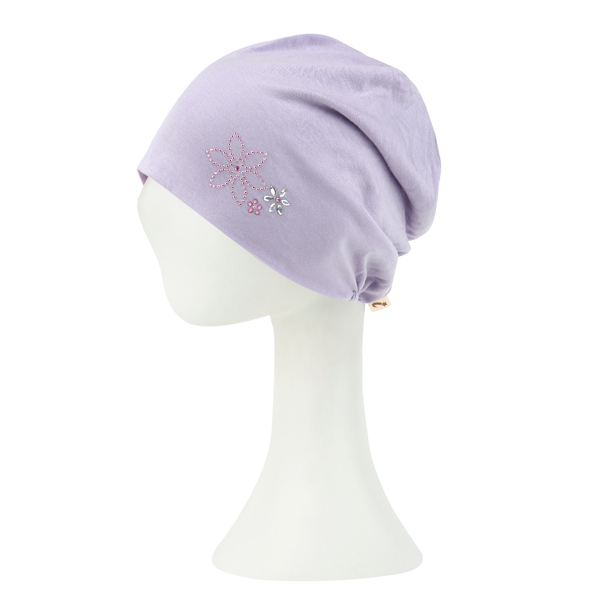 TENCEL™Lyocell Rhinestone Chemo Beanie Ultra Soft Head Cover Sleep Hat
