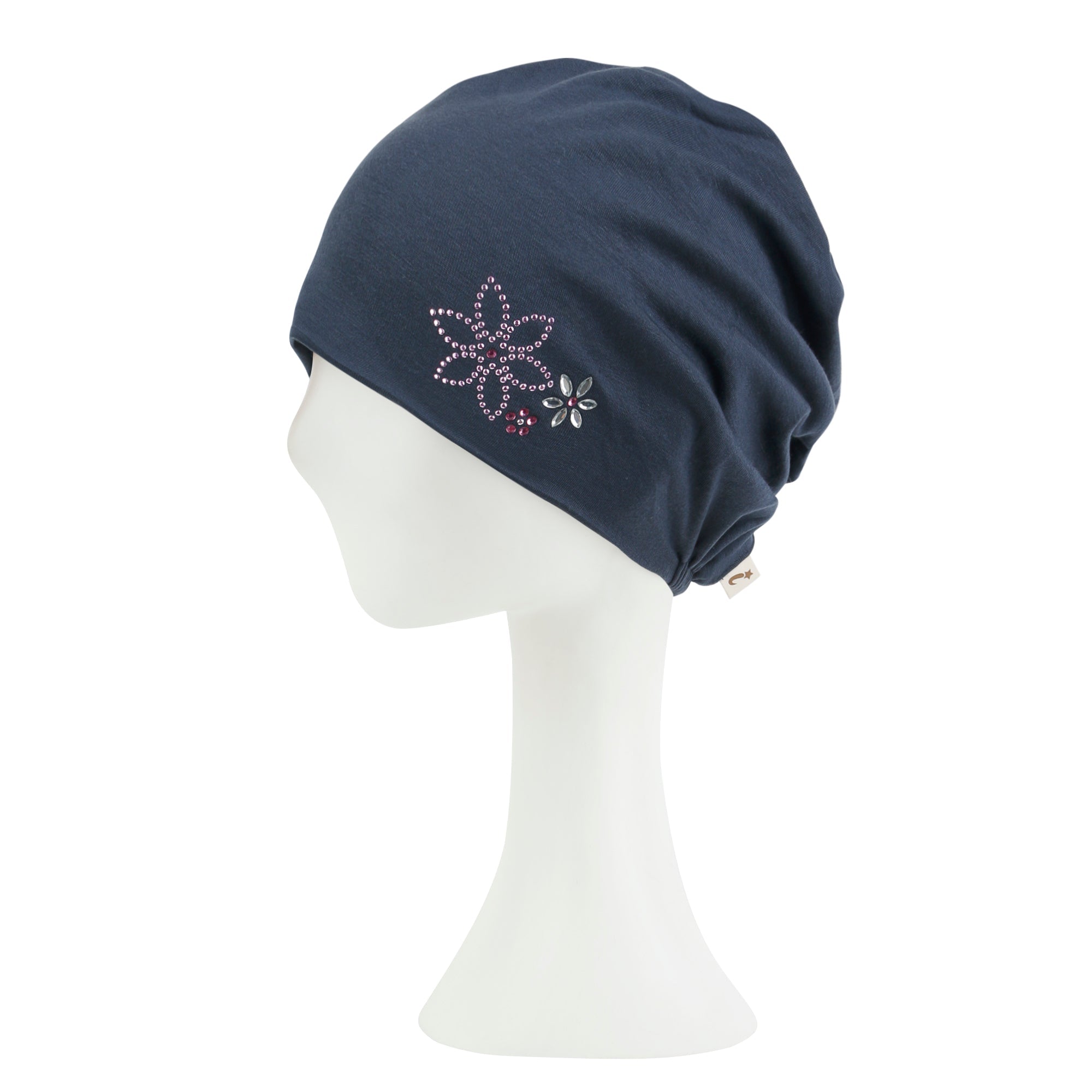 TENCEL™Lyocell Rhinestone Chemo Beanie Ultra Soft Head Cover Sleep Hat