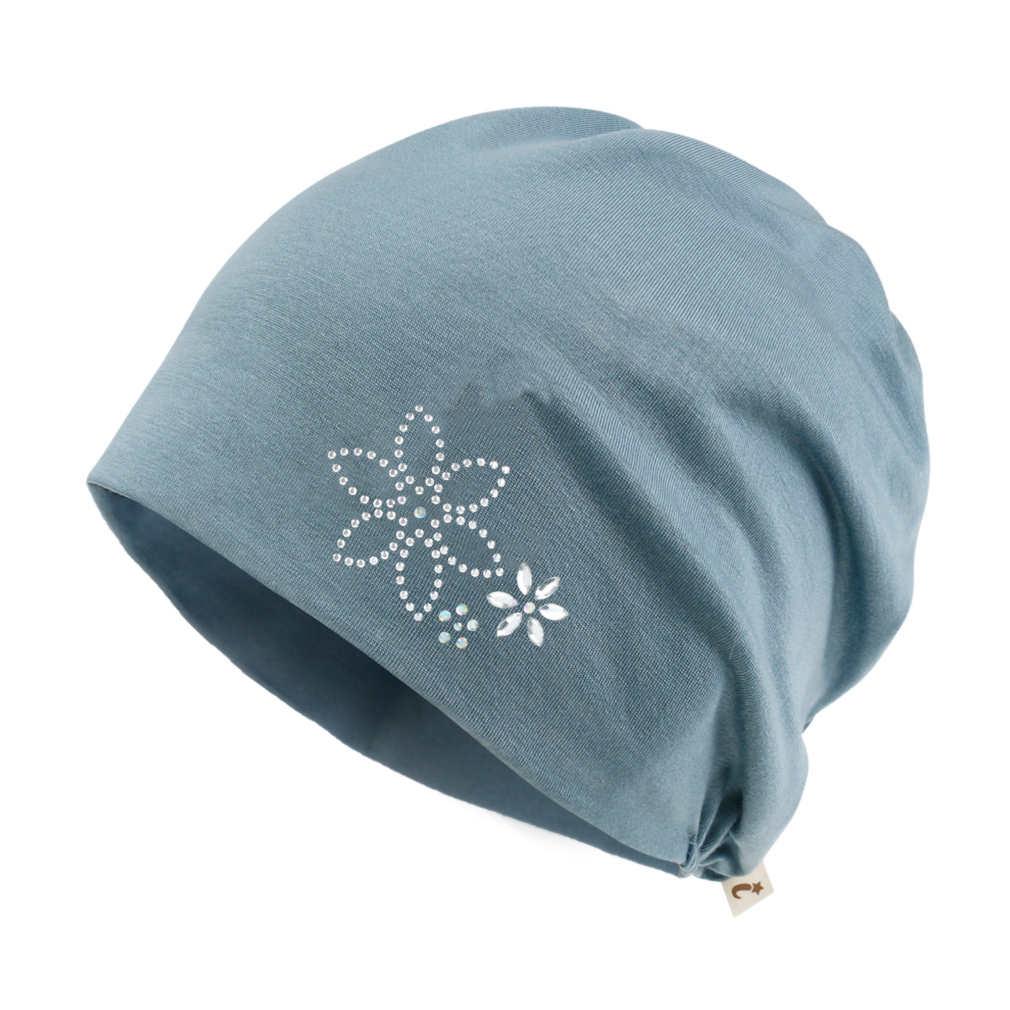 TENCEL™Lyocell Rhinestone Chemo Beanie Ultra Soft Head Cover Sleep Hat