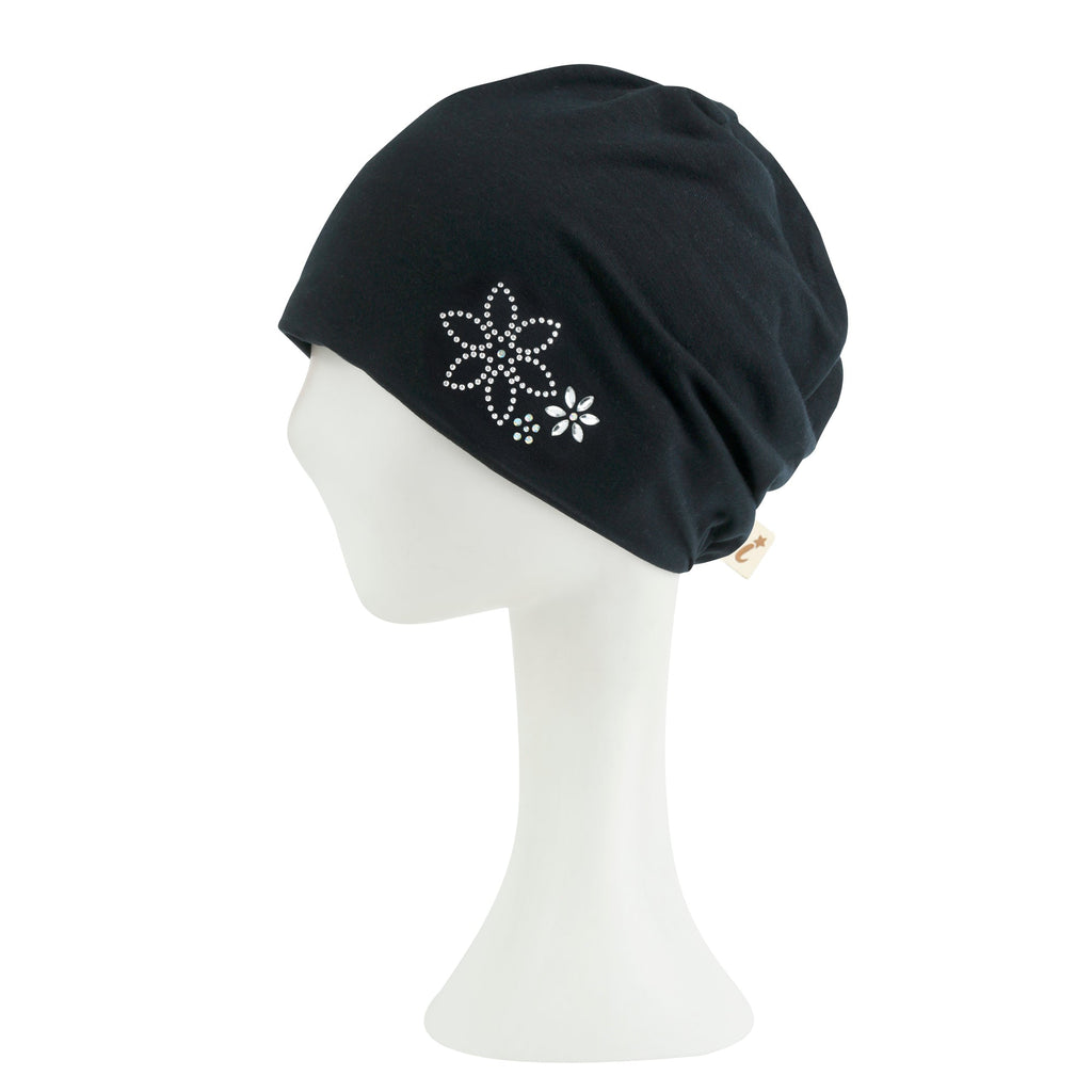 TENCEL™Lyocell Rhinestone Chemo Beanie Ultra Soft Head Cover Sleep Hat