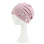 TENCEL™Lyocell Rhinestone Chemo Beanie Ultra Soft Head Cover Sleep Hat