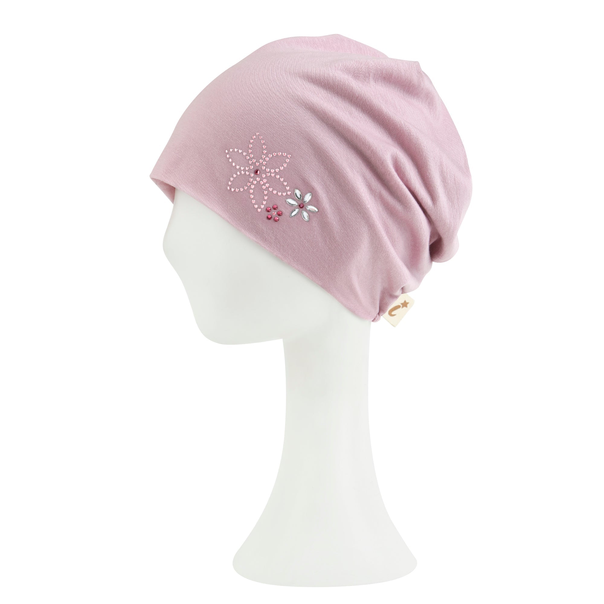 TENCEL™Lyocell Rhinestone Chemo Beanie Ultra Soft Head Cover Sleep Hat