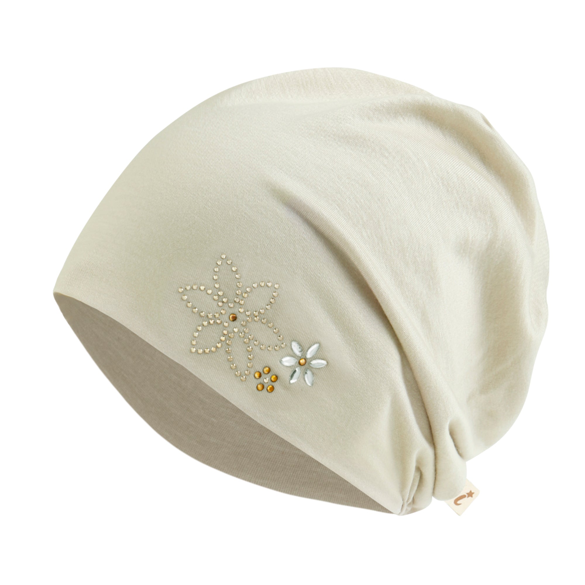 TENCEL™Lyocell Rhinestone Chemo Beanie Ultra Soft Head Cover Sleep Hat