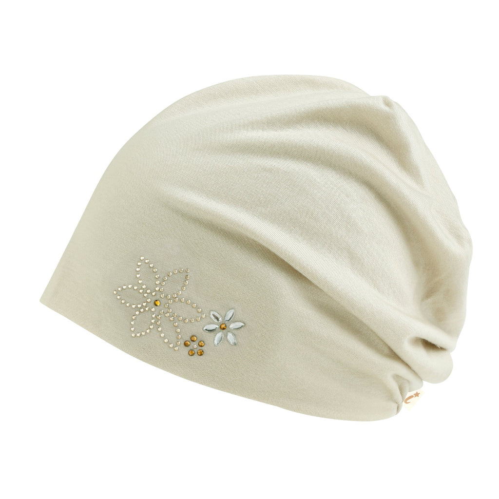 TENCEL™Lyocell Rhinestone Chemo Beanie Ultra Soft Head Cover Sleep Hat