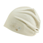 TENCEL™Lyocell Rhinestone Chemo Beanie Ultra Soft Head Cover Sleep Hat