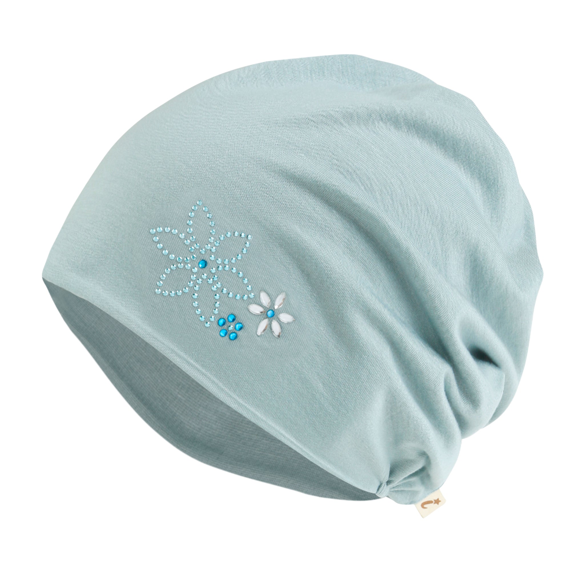 TENCEL™Lyocell Rhinestone Chemo Beanie Ultra Soft Head Cover Sleep Hat