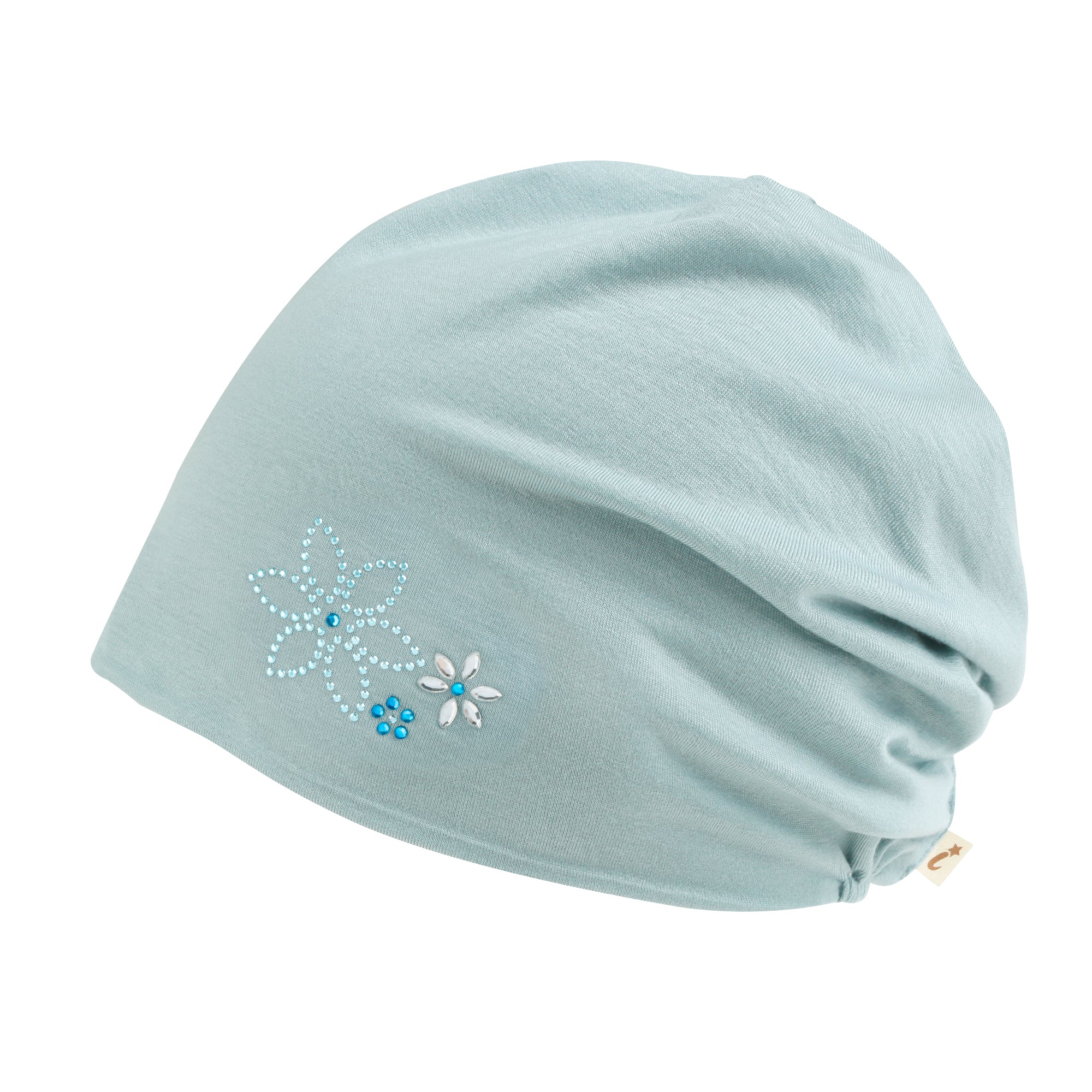 TENCEL™Lyocell Rhinestone Chemo Beanie Ultra Soft Head Cover Sleep Hat