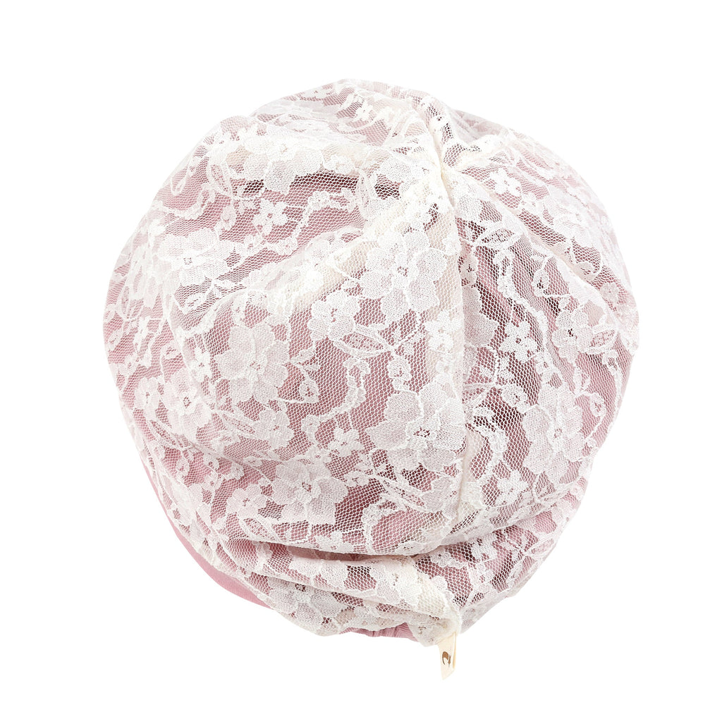 Tencel Lyocell Lace Covered Chemo Beanie Soft Head Cover Sleep Hat