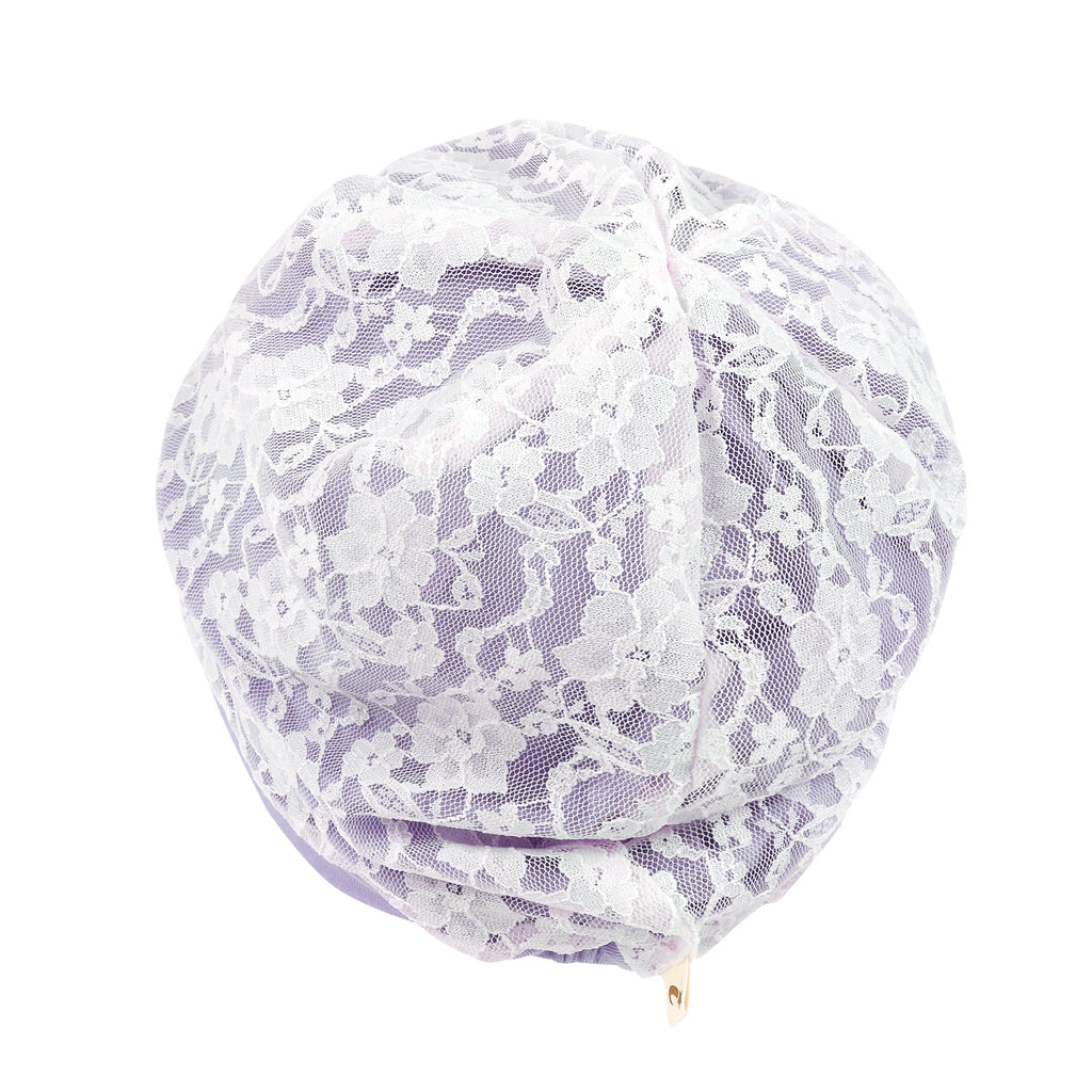 Tencel Lyocell Lace Covered Chemo Beanie Soft Head Cover Sleep Hat