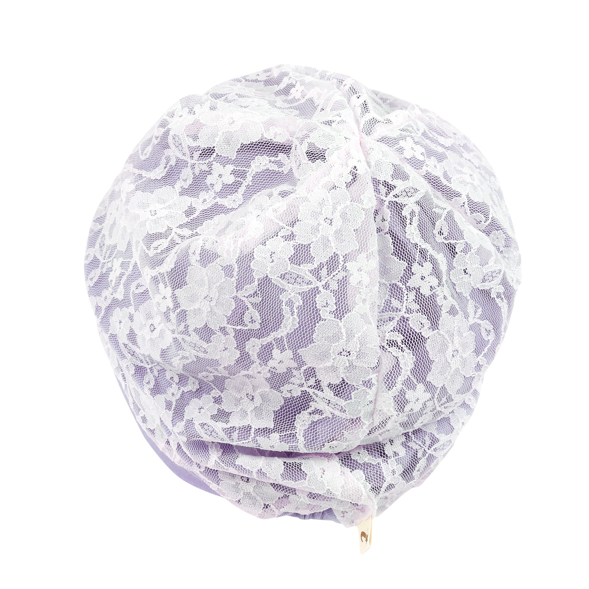Tencel Lyocell Lace Covered Chemo Beanie Soft Head Cover Sleep Hat